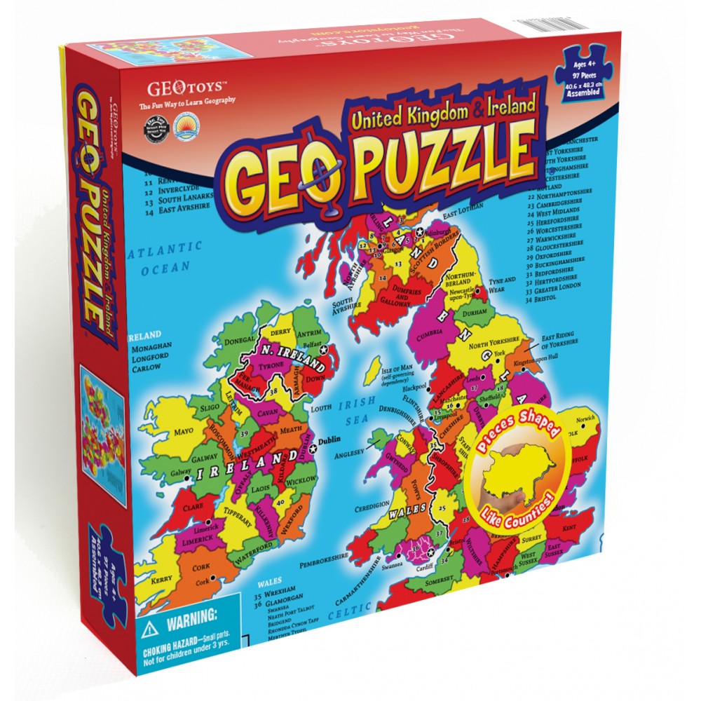Geo Puzzle Storbritannien Irland